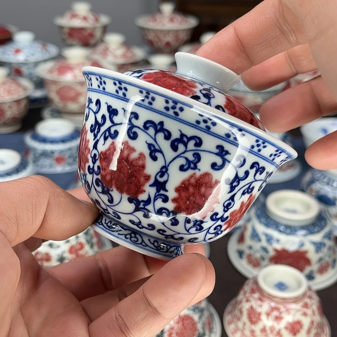 鹤*景德镇陶瓷青花釉里红