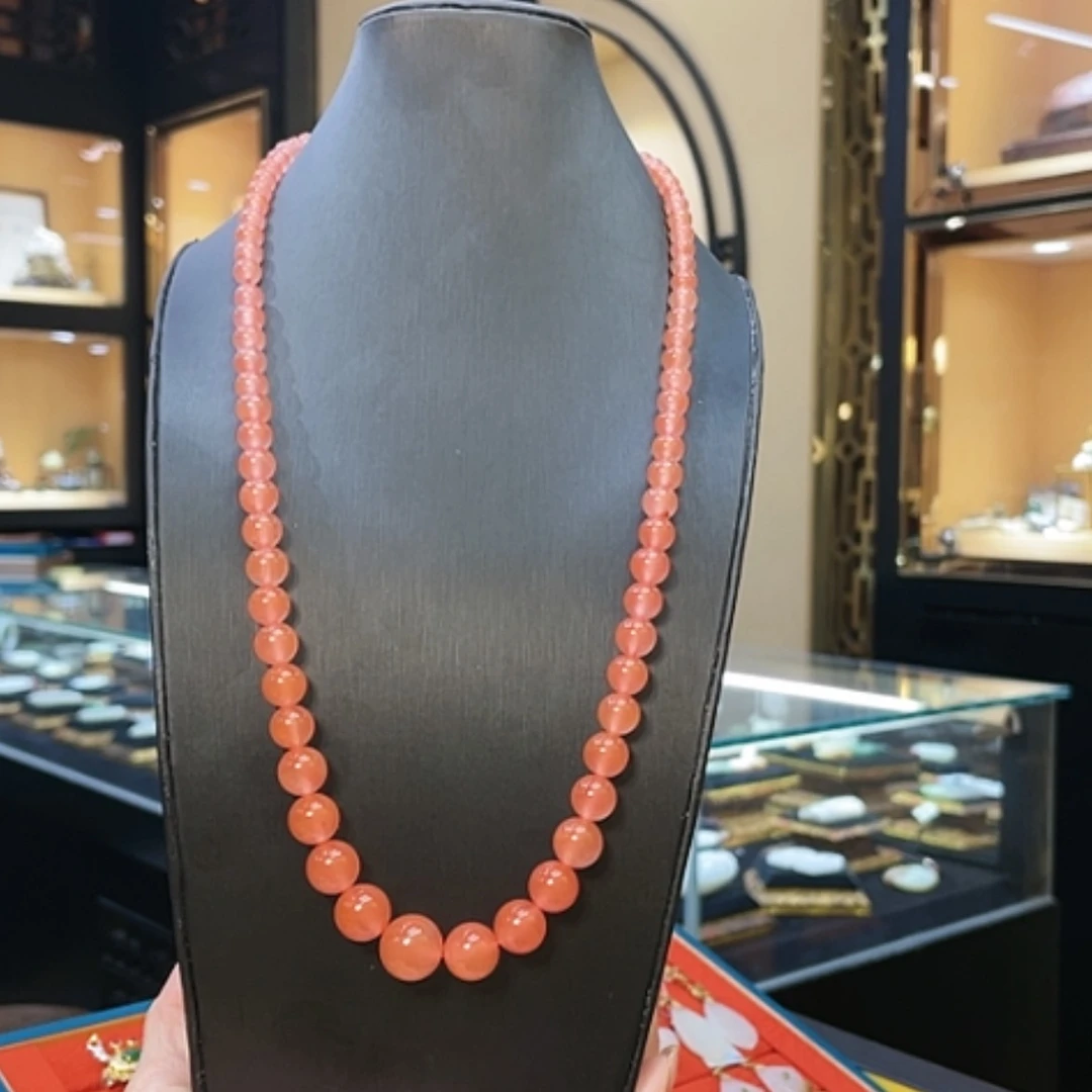 【闪购商品】南红玛瑙颈饰合金塔珠