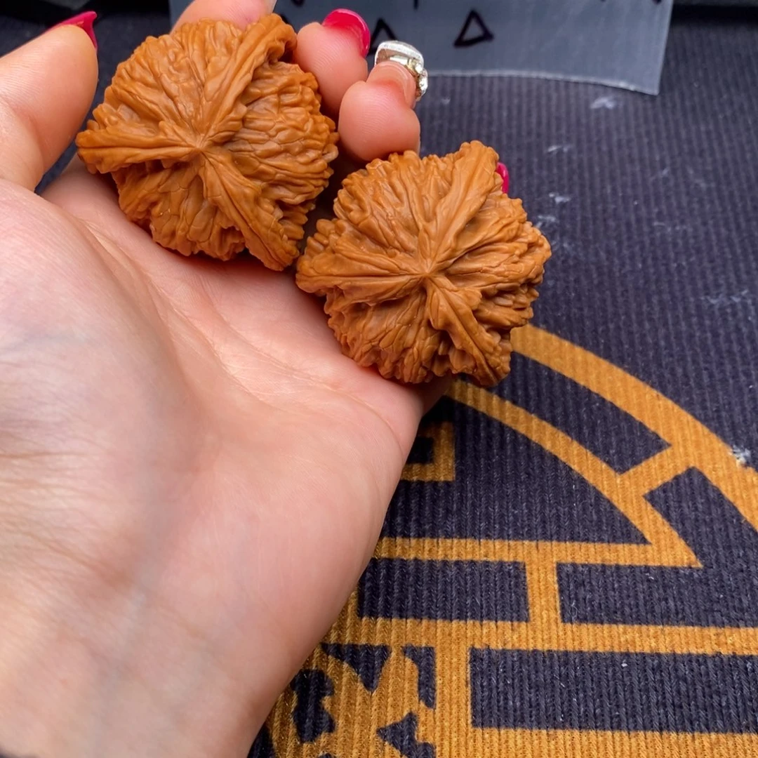 晋***盛文玩核桃把件白狮子