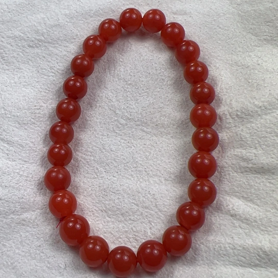 南红玛瑙手串未镶嵌