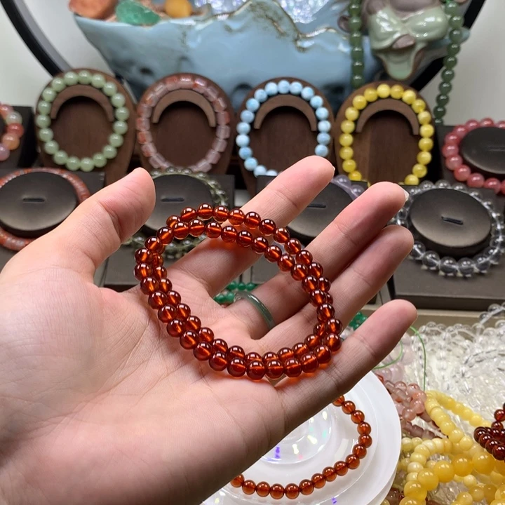 手链未镶嵌石榴石小*椒