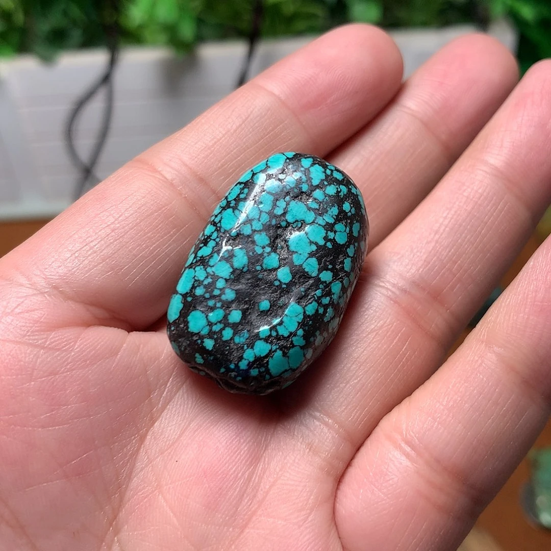 蜡***眼绿松石未镶嵌珠宝奇石