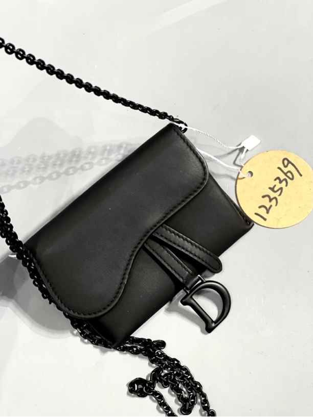 95新 DIOR/迪奥 夏七中古/mini马鞍nano单肩包1235369