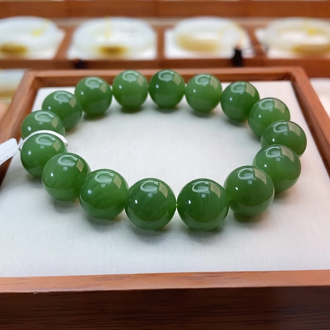 手链未镶嵌和田玉（碧玉）