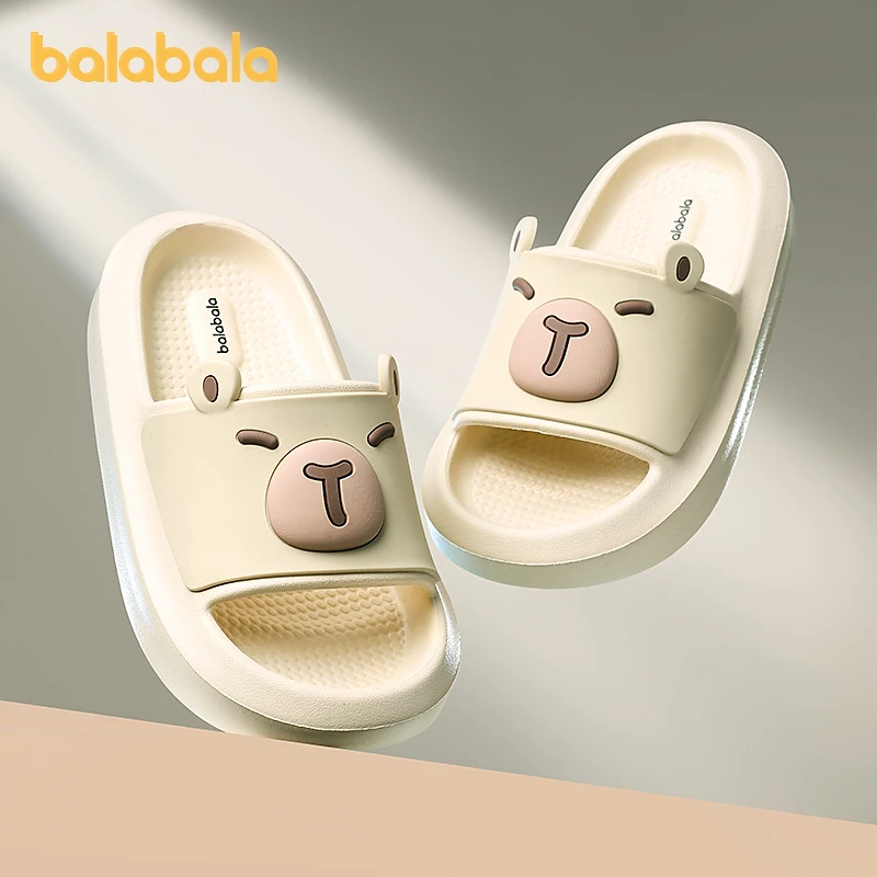 巴拉巴拉儿童拖鞋卡皮巴拉鞋子浴室家居鞋男童女童鞋2025夏季新款