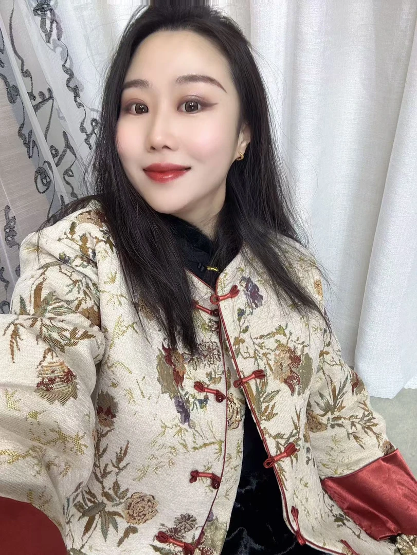 【澜公子6270】金花*新款夹棉气质百搭新中式国风外套