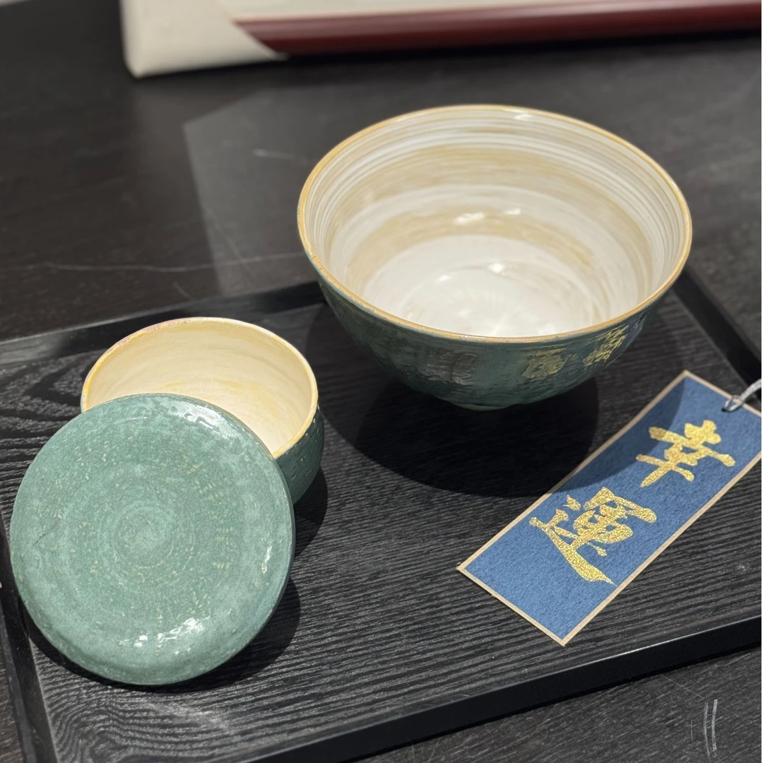 【朱绿粉青】手作粗陶面碗汤盅奶油风家用陶瓷大碗釉下彩大容量餐具