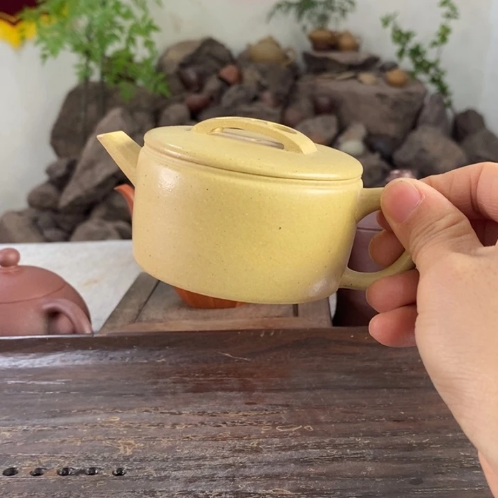 紫砂茶壶本绿汉瓦140左右的容量半手制作