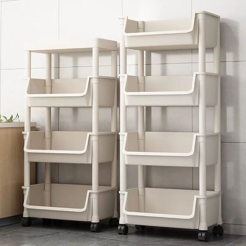 书包置物架可移动小推车办公室桌下书本收纳柜学生书包放置神器