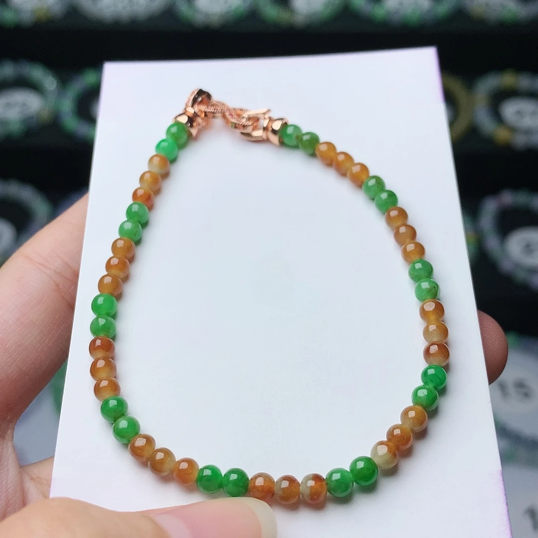 未镶嵌手链翡翠翡翠