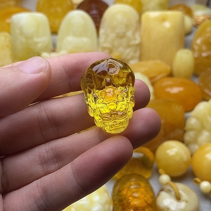 琥珀颈饰未镶嵌琥珀蜜蜡吊坠