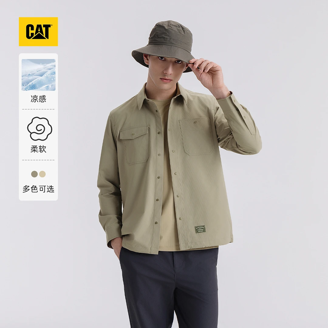 CAT卡特25春夏新品男士城市轻户外美式休闲长袖衬衫CO1SHW11021