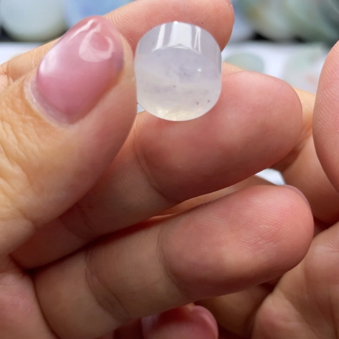 【闪购商品】定制翡翠未镶嵌天然翡翠白冰乌鸡