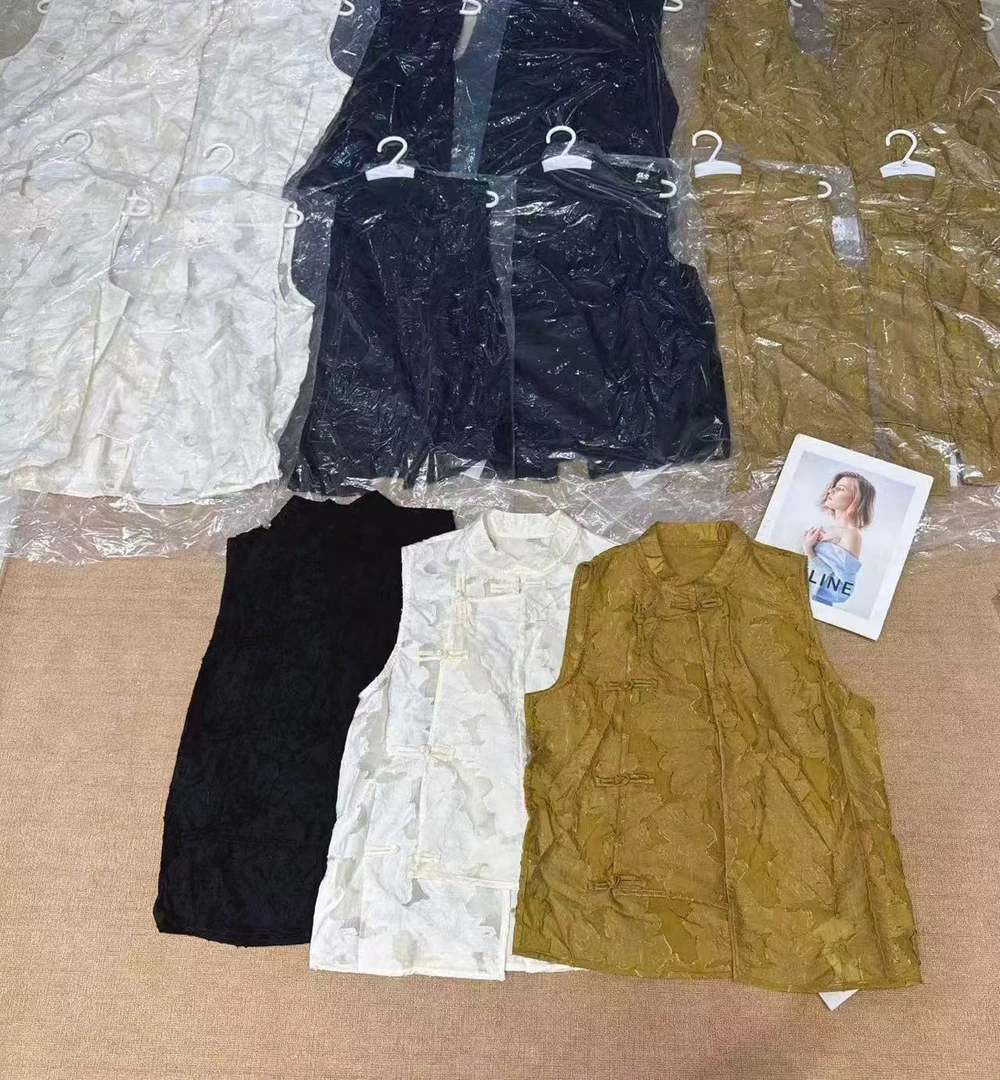 倩倩家盘扣无袖气质马甲