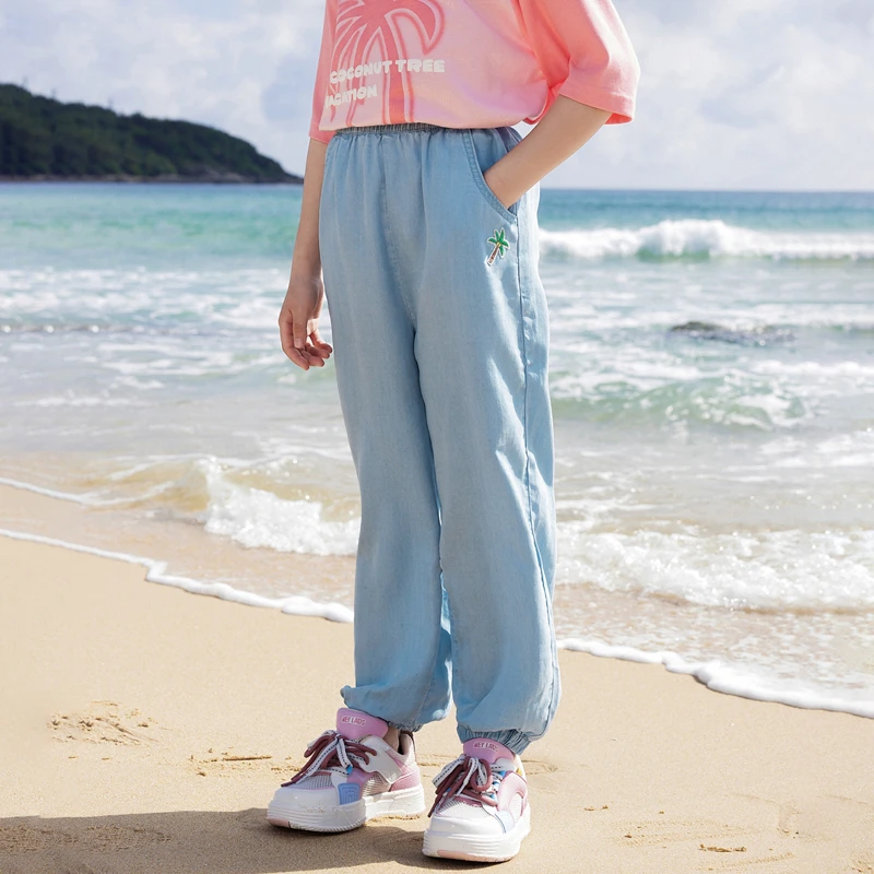 男生女生女大童清爽舒适宽松版型不束缚长裤NPNEJ24550*