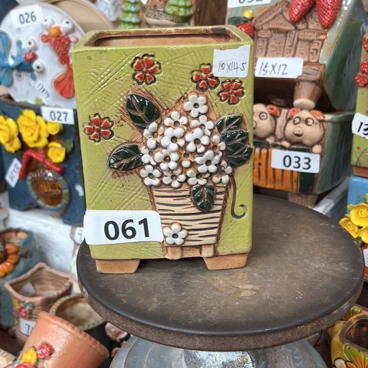紫砂花盆粗陶材质多肉花盆