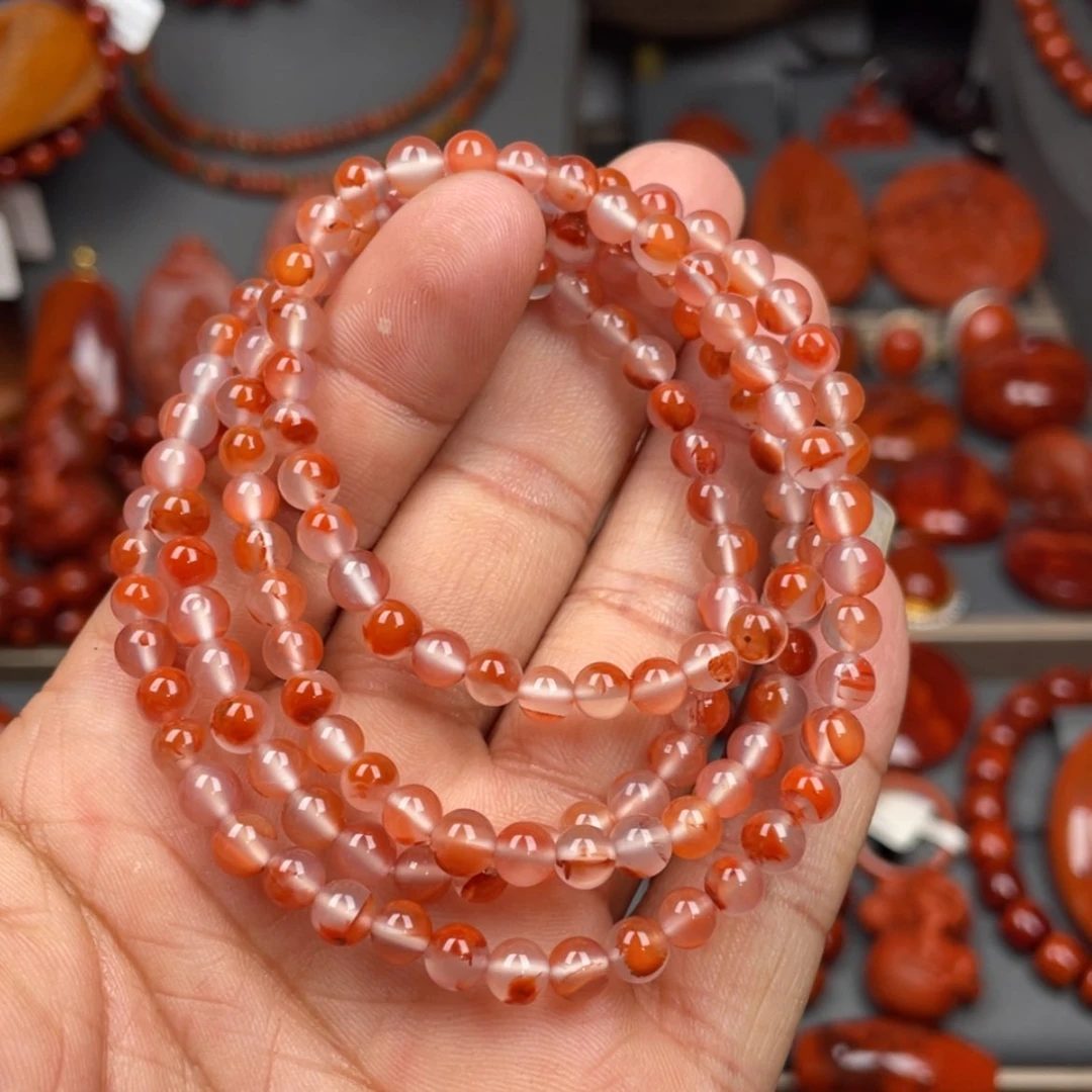 【闪购商品】南红玛瑙珠宝奇石未镶嵌多圈5