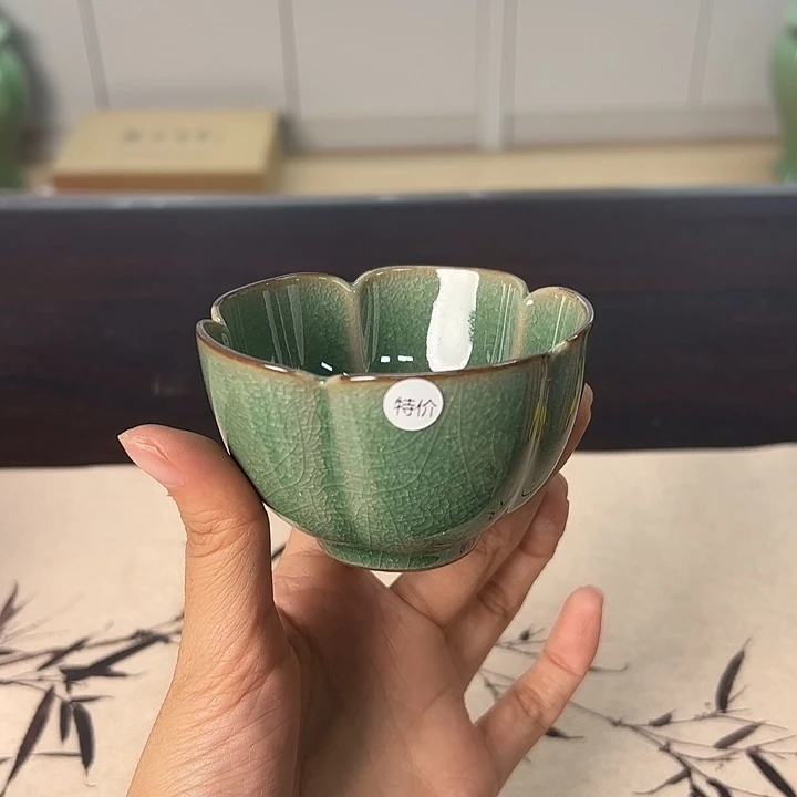 龙泉云间青瓷小米茶器