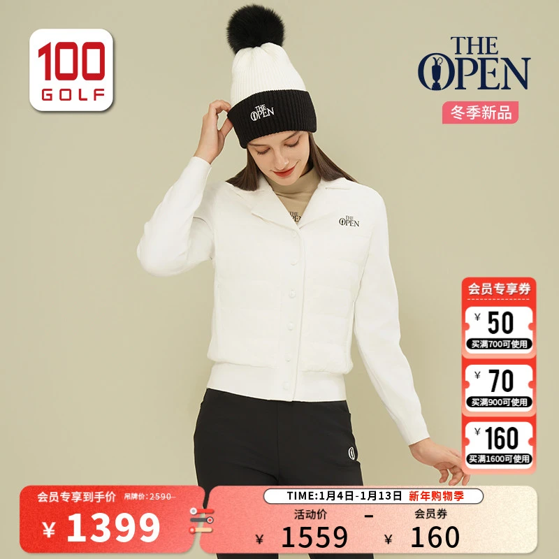 THEOPEN英国公开赛高尔夫女装羽绒服24冬轻薄鹅绒外套TF242DW001