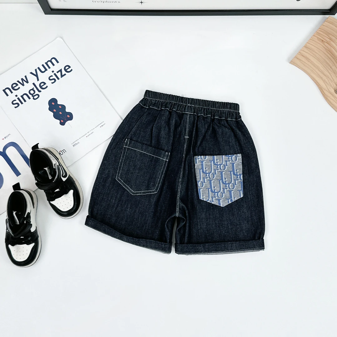 儿童短裤牛仔薄款男童裤子宽松夏季休闲潮牌HZ25399 悠悠童话童装