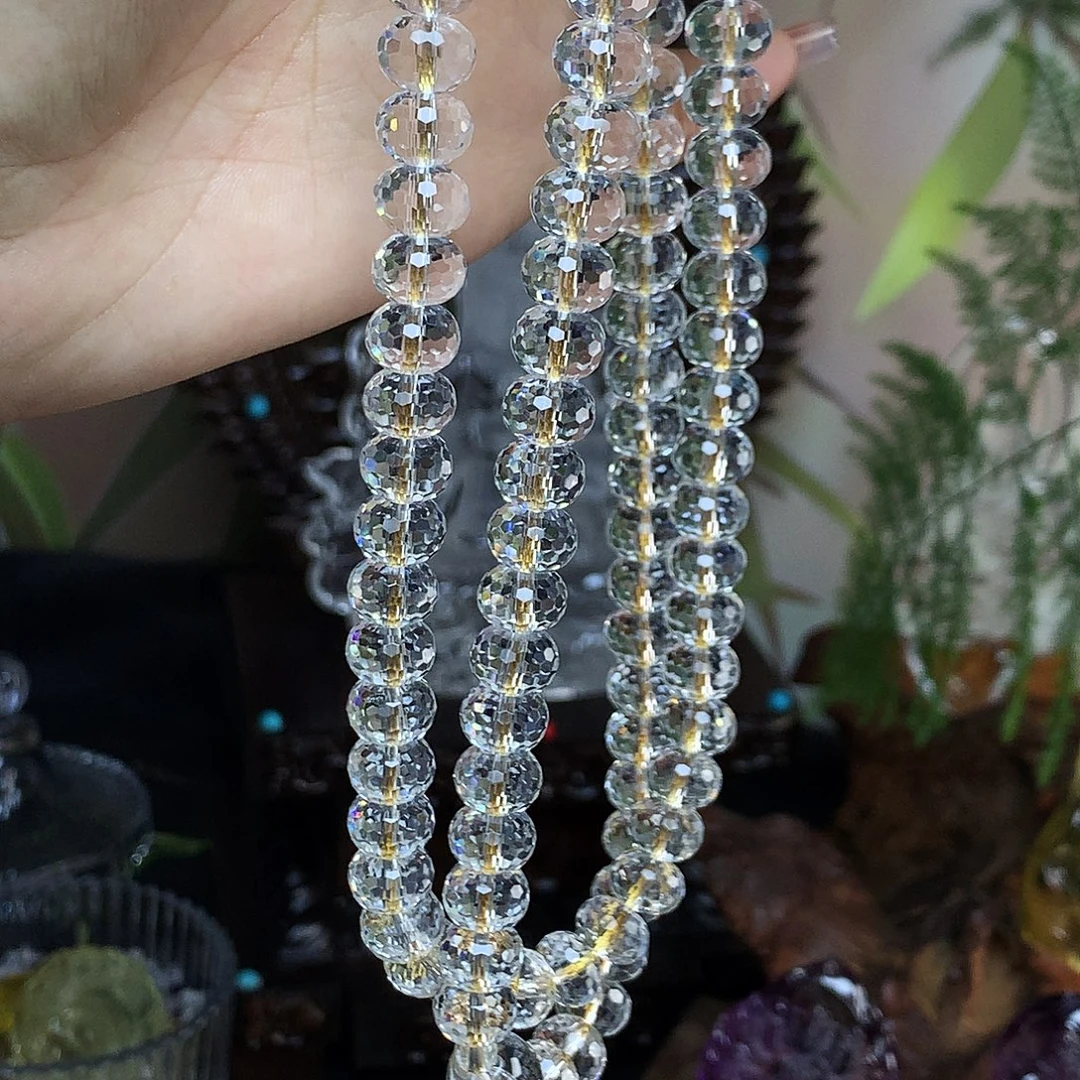 ****赵水晶颈饰银S925镶嵌天然