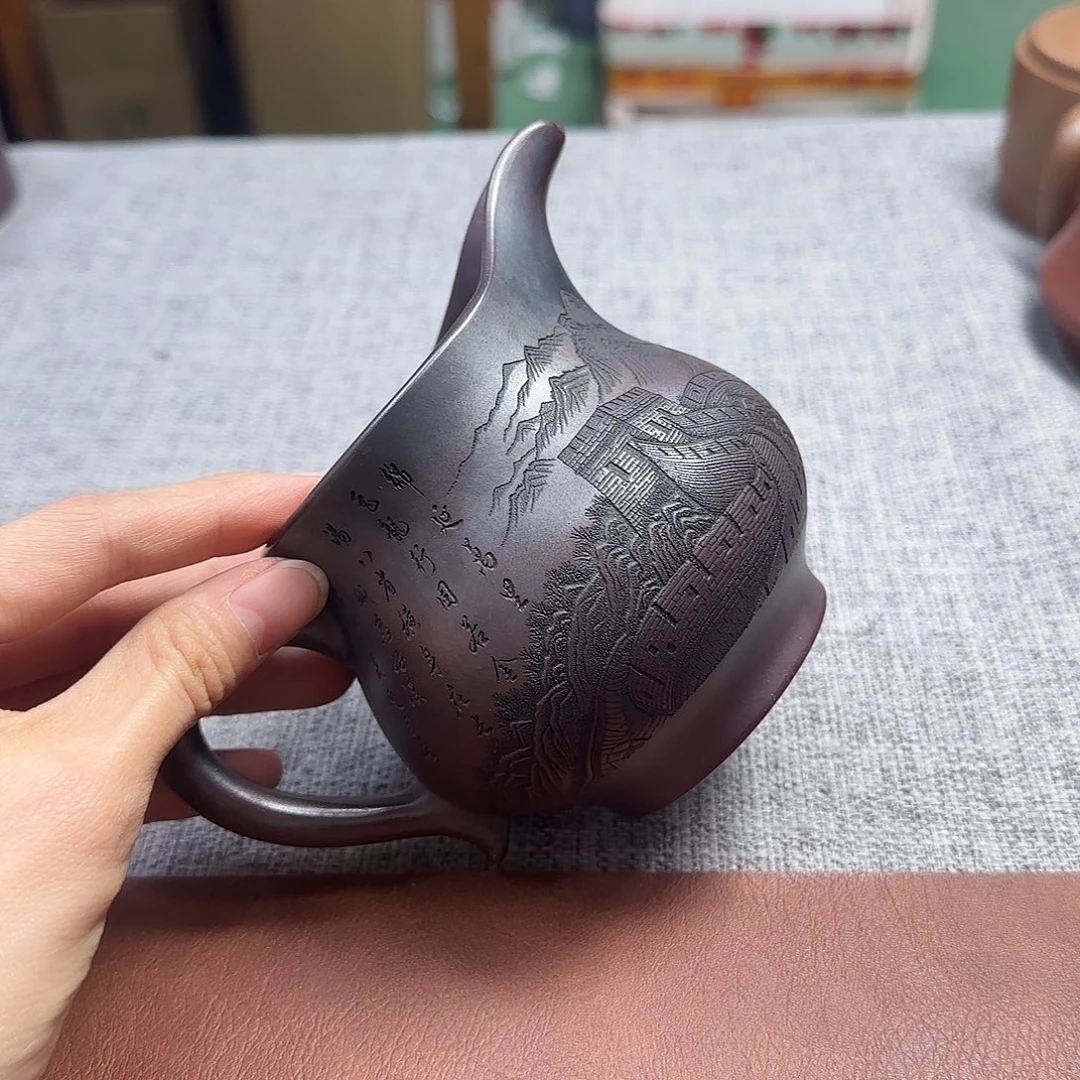 茶壶紫砂民间手艺人全手工制作