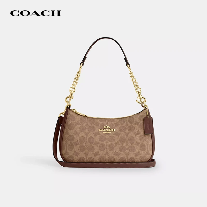 COACH/蔻驰【品牌直供】女士TERI 24中号腋下包斜挎包 CV933IMXHE