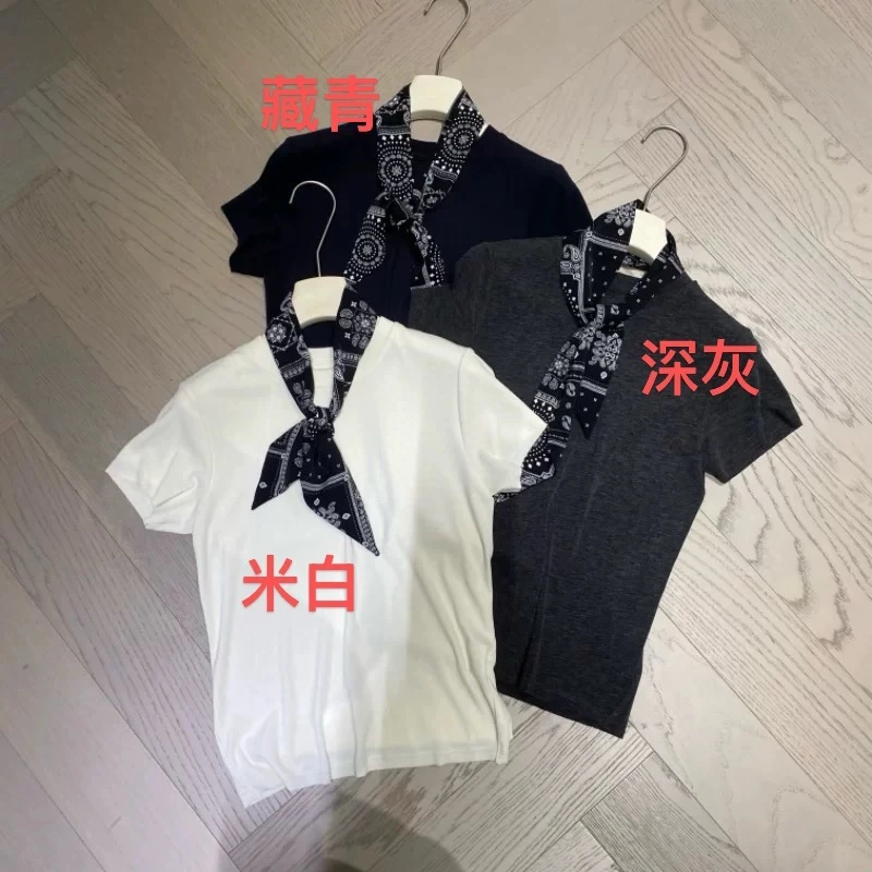 A008【PINGJIE】2025高货时尚宽松休闲潮流舒适百搭洋气短袖