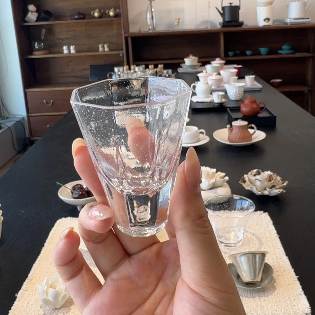 福利水晶玻璃八方高杯主人杯