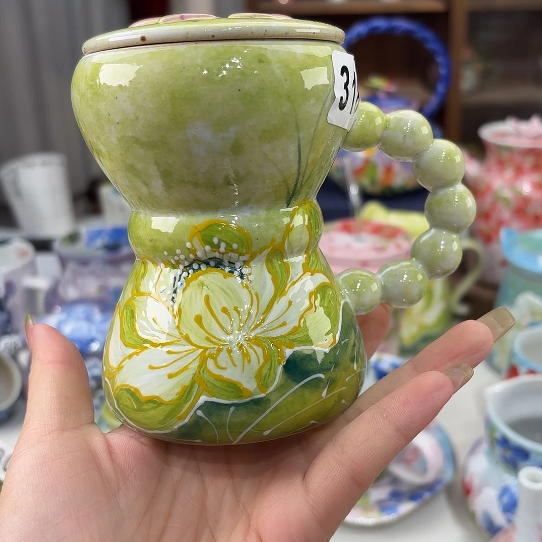 景德镇手绘高温釉下彩陶瓷茶具