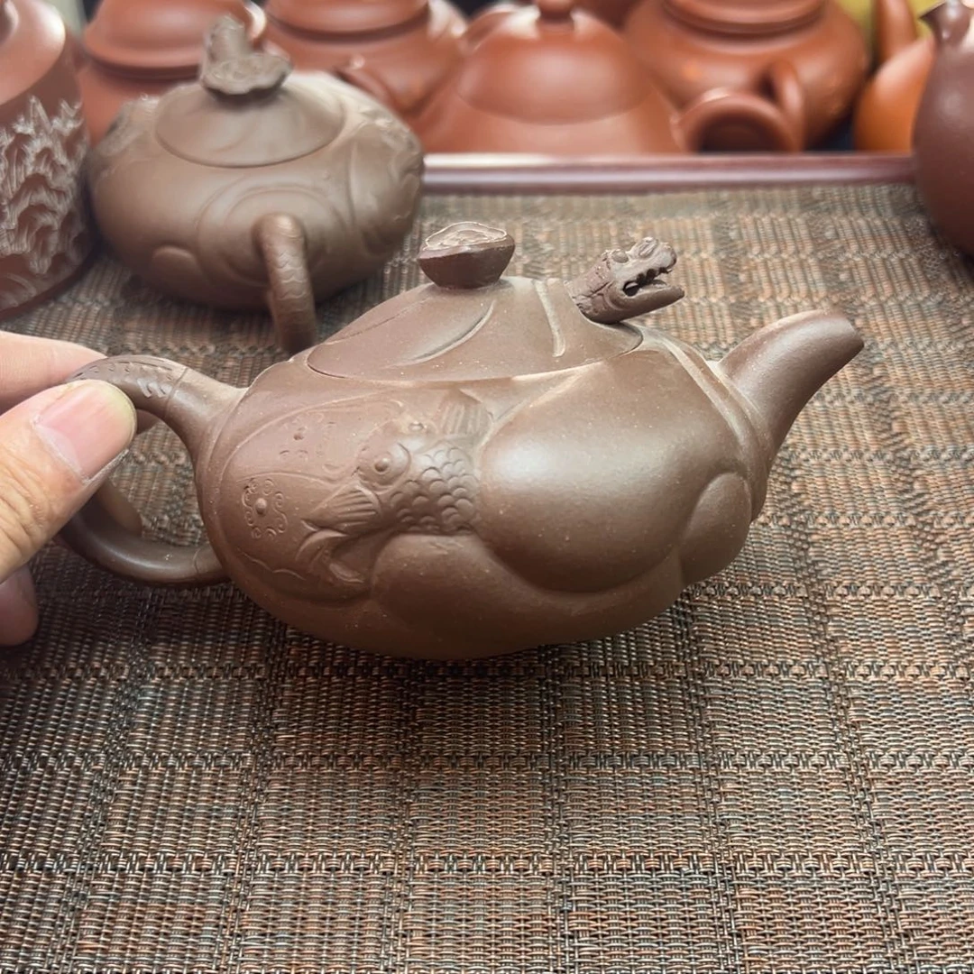 紫砂茶壶宜兴原矿紫砂壶300毫升容量