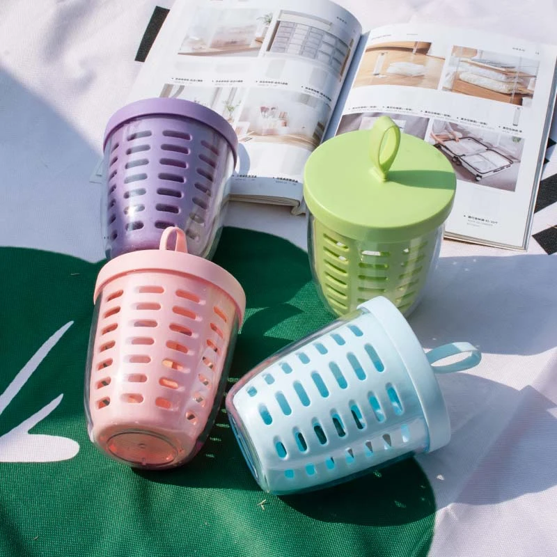 野餐水果杯双层可沥水酸奶杯带叉高颜值密封便携早餐燕麦沙拉杯