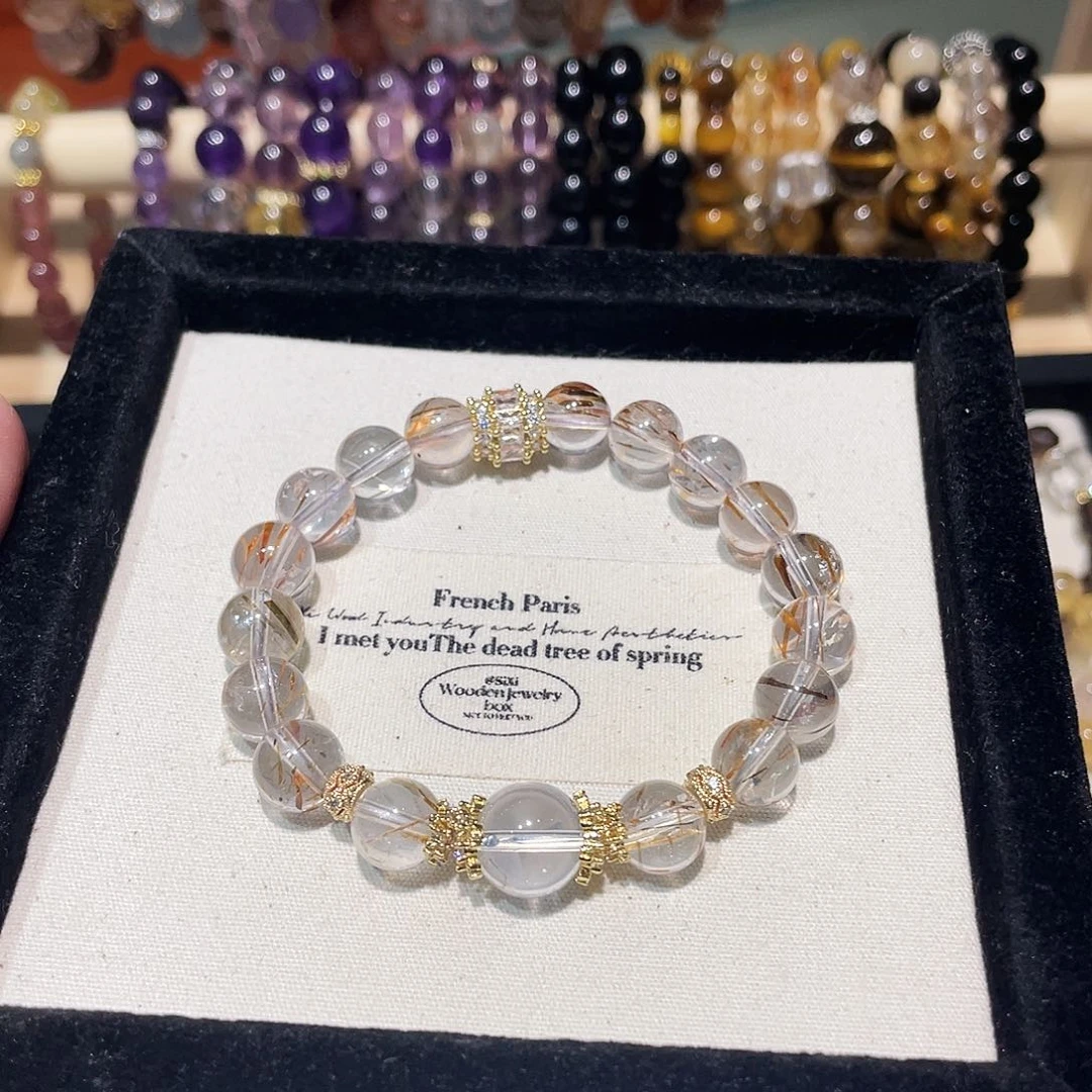 水晶手链未镶嵌好看天然水晶手串价格158