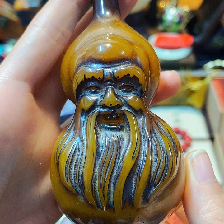 蜜蜡颈饰未镶嵌主播的节目有多精彩啊我也是看到