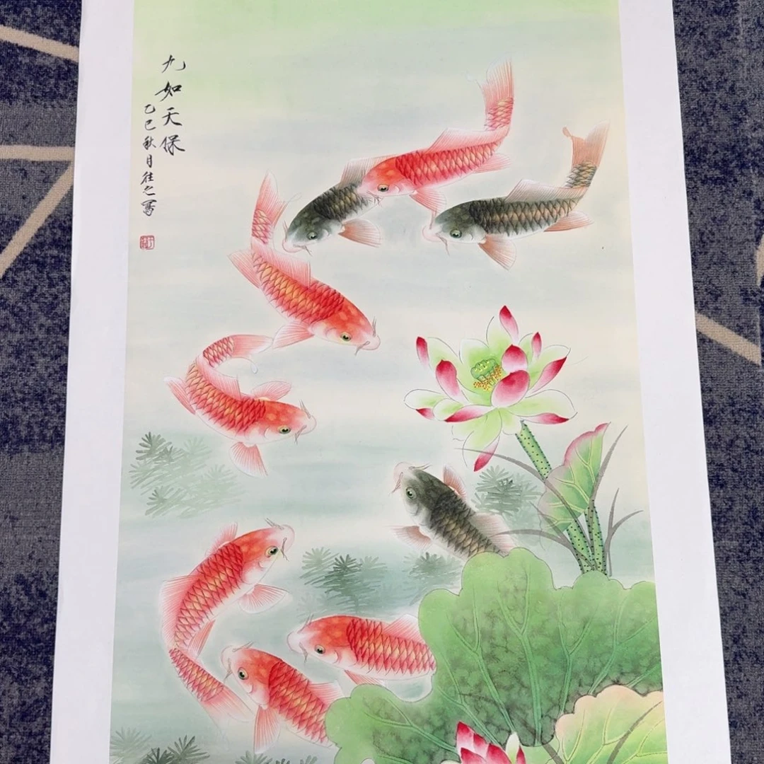 国画纯手绘山水花鸟