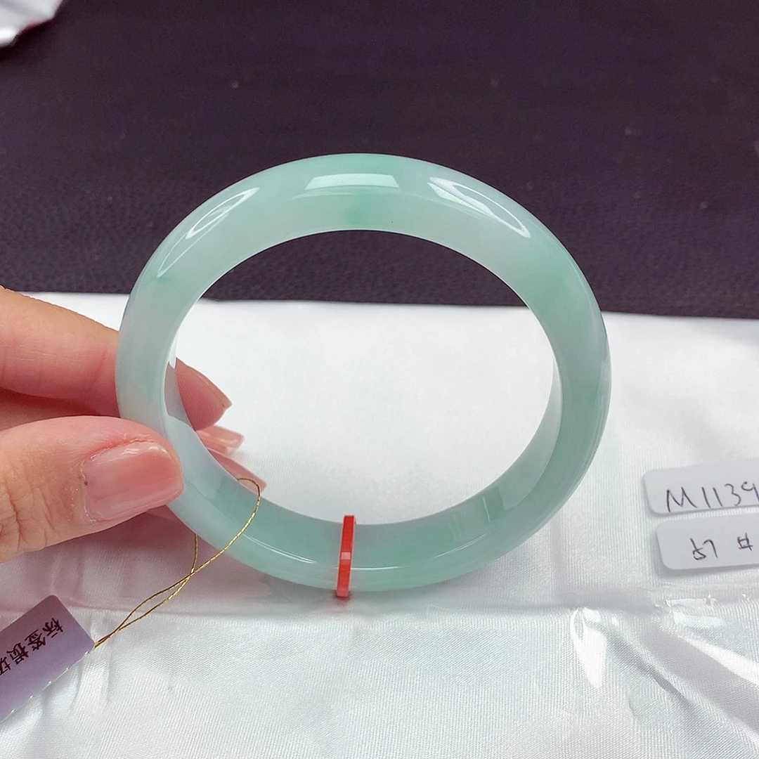 翡翠未镶嵌手镯57圈944