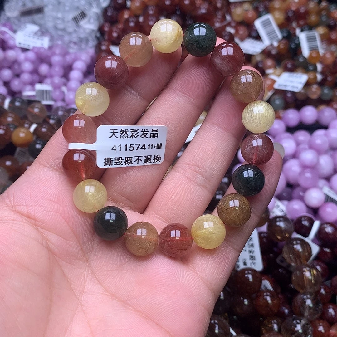 水晶手链未镶嵌，，