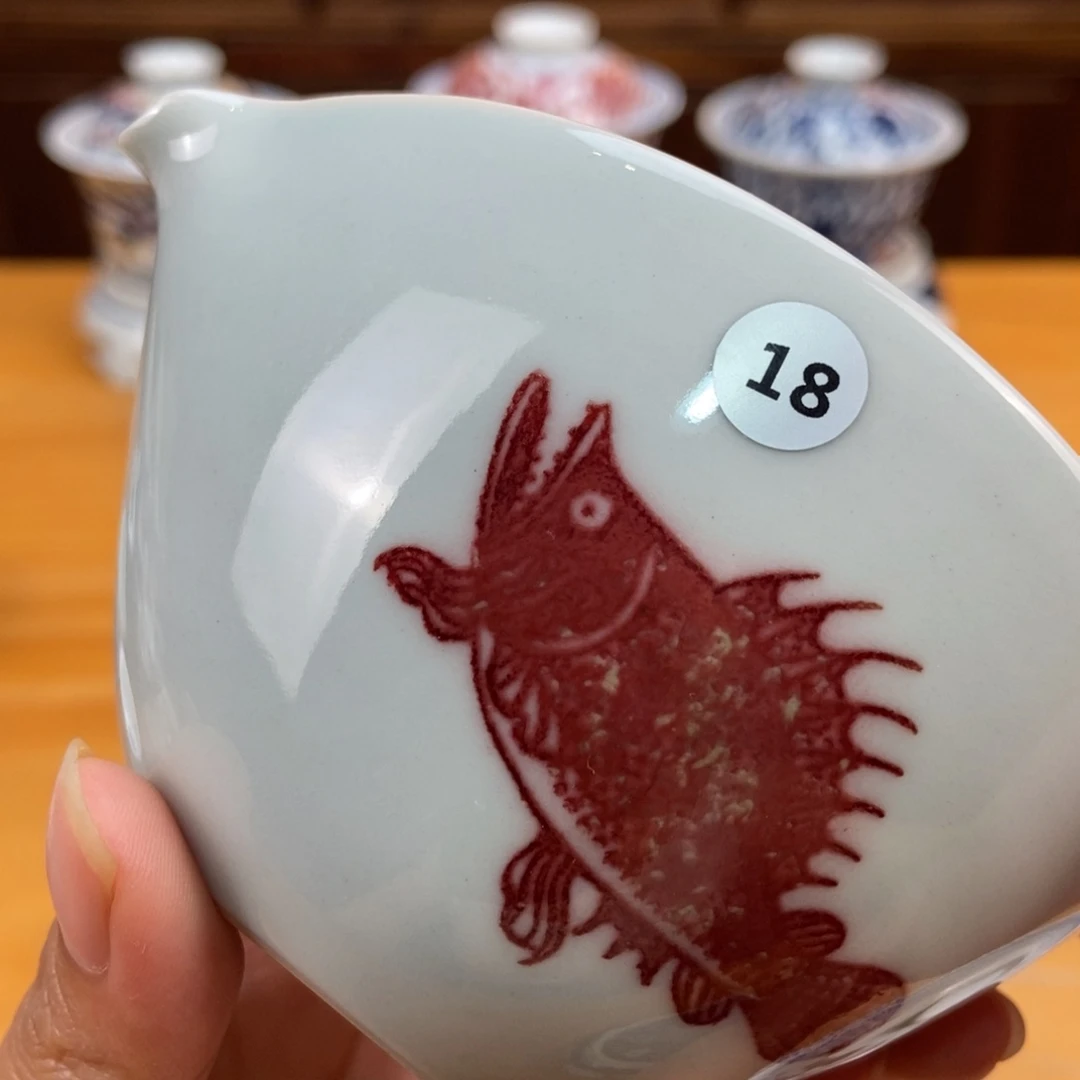 手绘现代茶具非古董