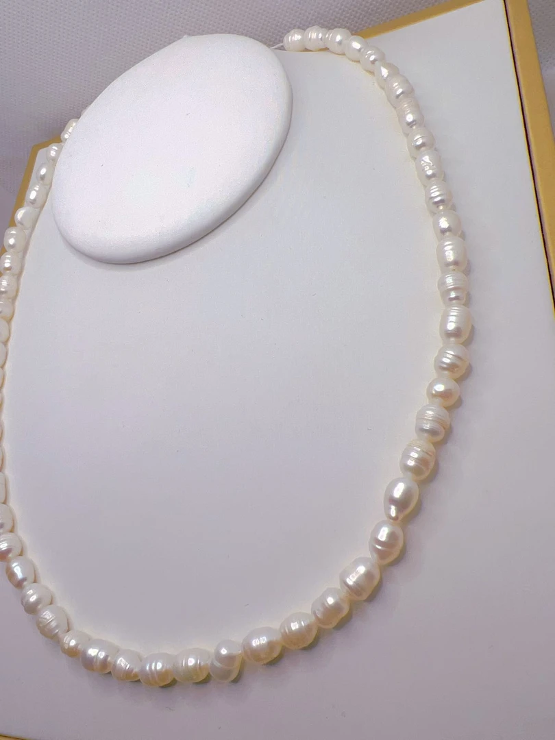 【包邮】天然珍项链女士挂件时尚款长链marwayt zanjir白色5