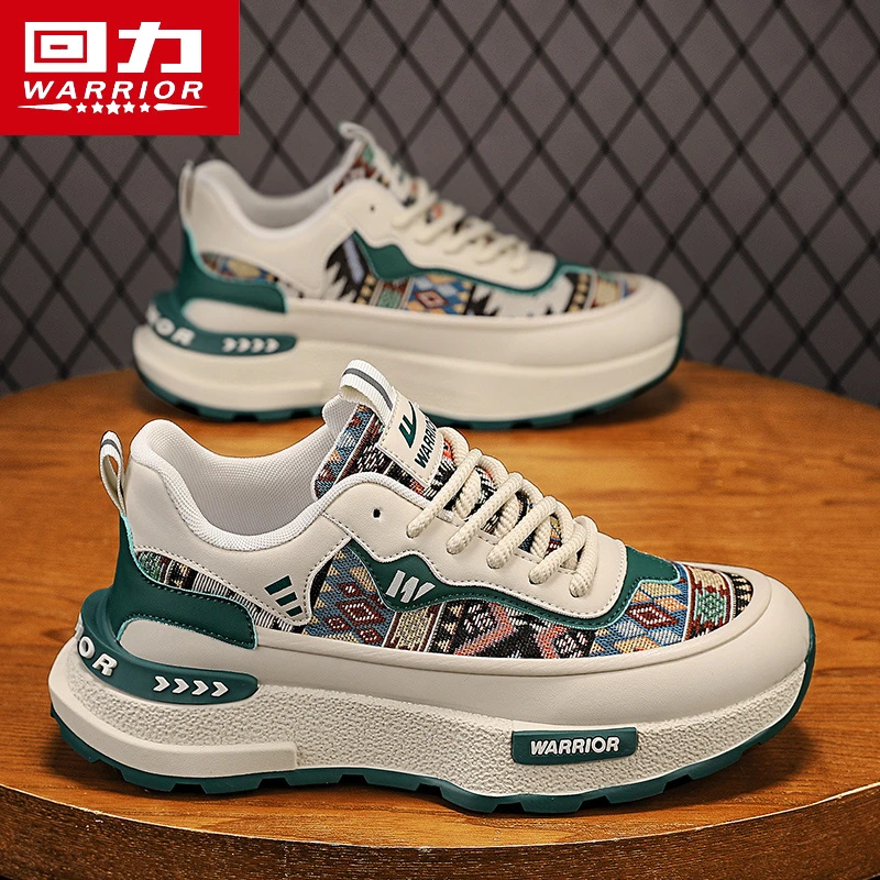 回力男鞋2025新款冬季休闲运动鞋青少年跑步防滑厚底增高老爹潮鞋