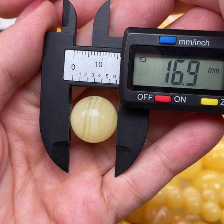 裸石蜜蜡未镶嵌蜜蜡圆珠