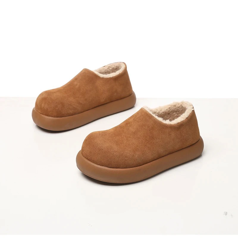 【现货运费险】【防水二代大土豆】百搭增高4.5cm皮毛软底加绒雪地靴