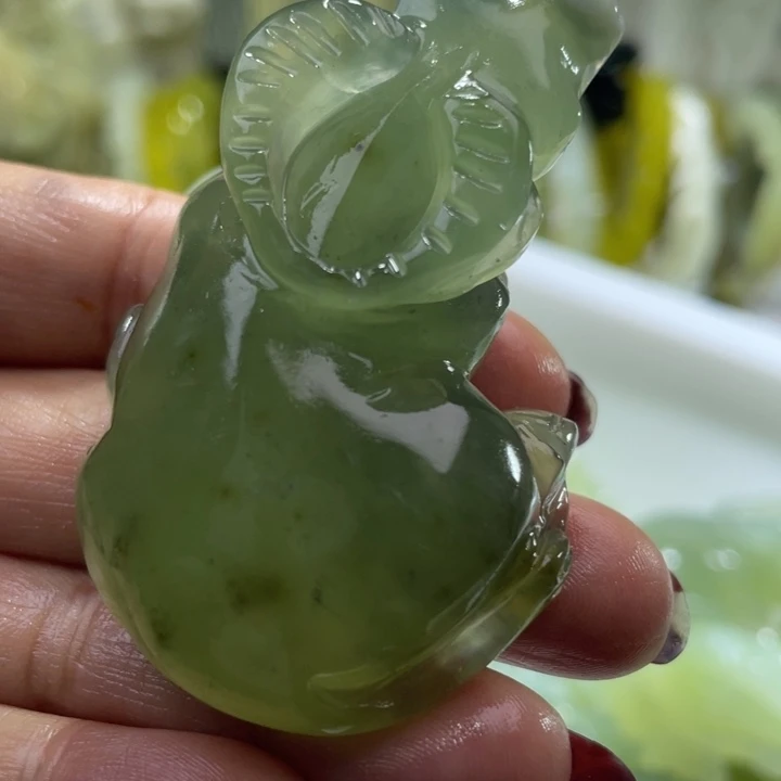 岫玉未镶嵌手把手把