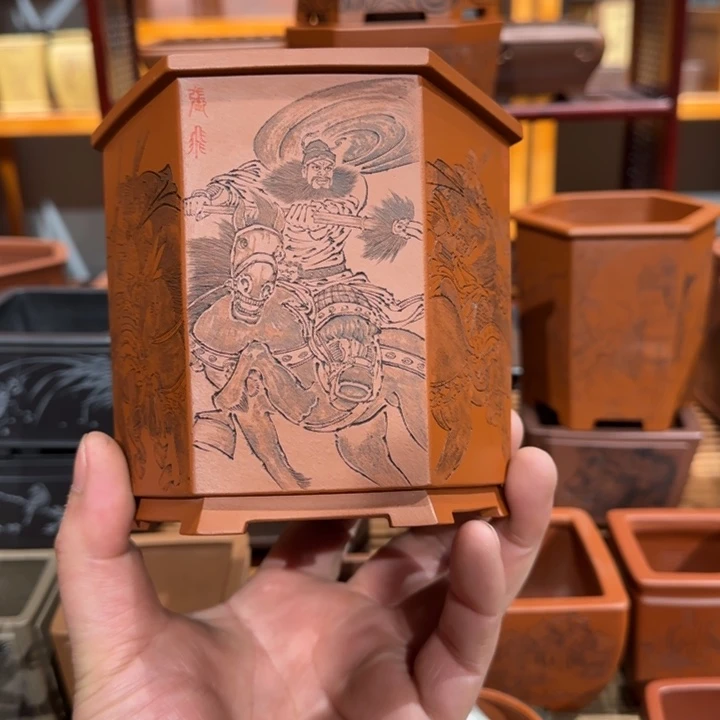 紫砂花盆沿****o全手工制作