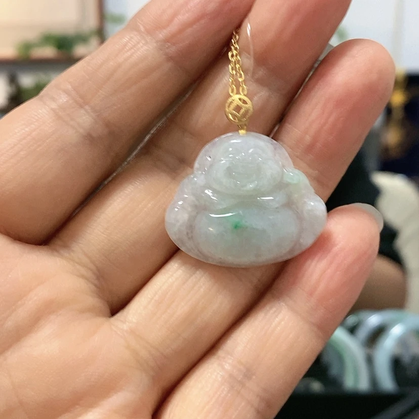 【闪购商品】翡翠18K金镶嵌颈饰