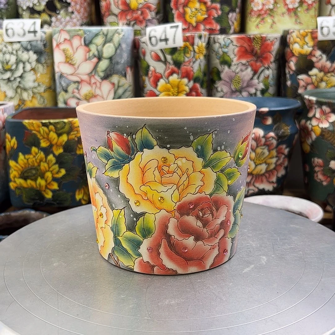 景德镇陶瓷花盆景德镇陶瓷花盆