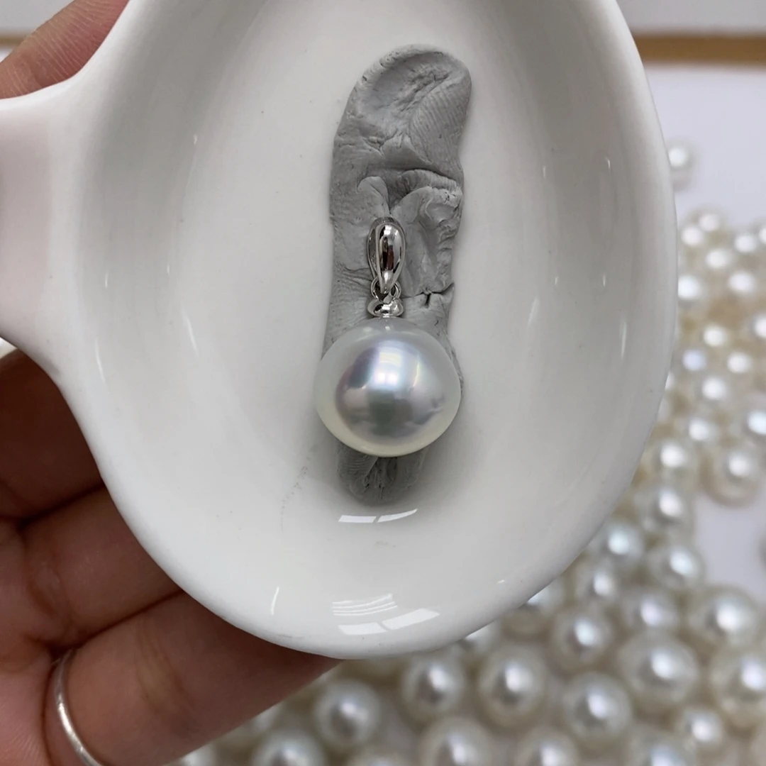 裸珠海水珍珠12.9