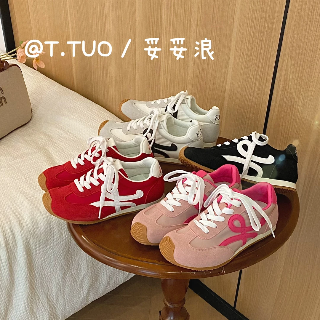 2025春夏德训鞋透气防滑透气运动休闲鞋阿甘板鞋时尚百搭小白鞋女