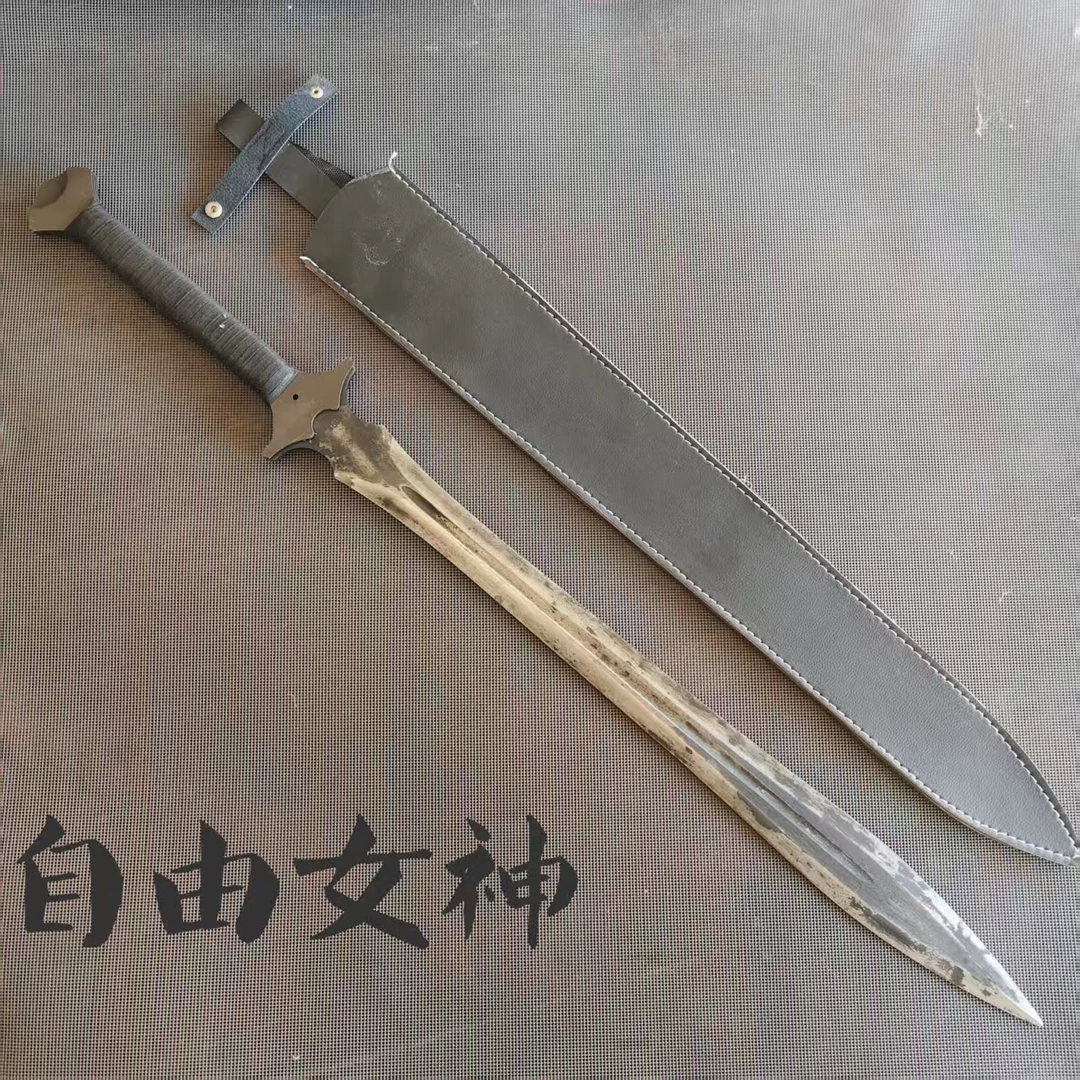 龙泉市刀剑一体剑锻打宝剑锰钢长剑影视动漫刀剑冷兵器收藏未开刃