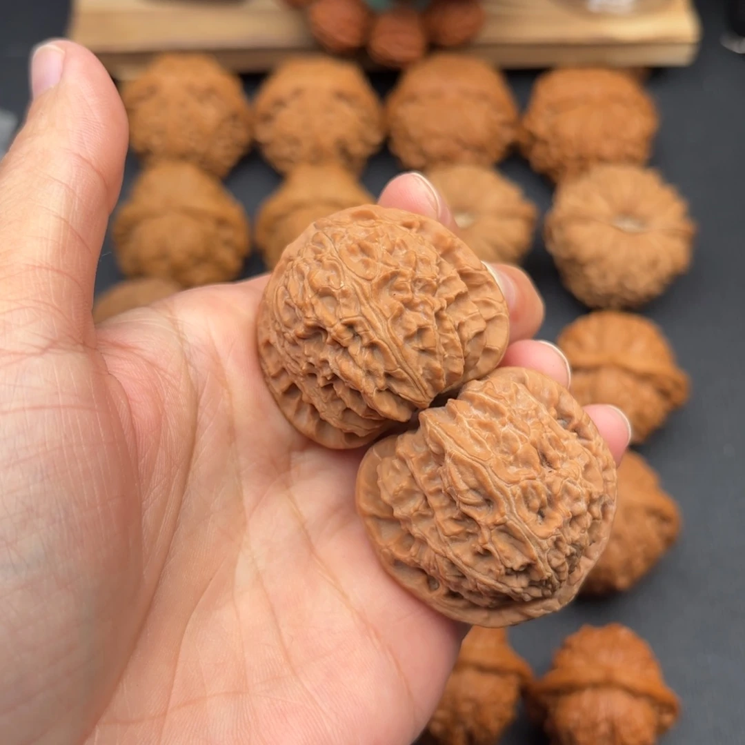 文玩核桃把件白狮子40